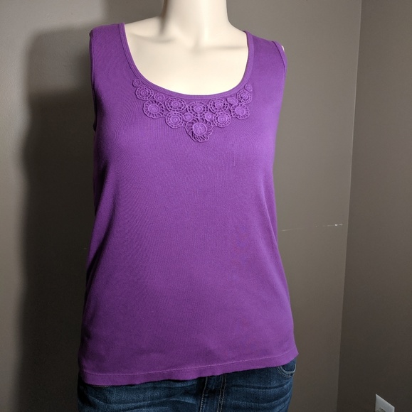 Kate Hill Tops - Kate Hill 100% Cotton Tank Top Size 1x Kate Hill Tops - Kate Hill 100% Cotton Tank Top Size 1x